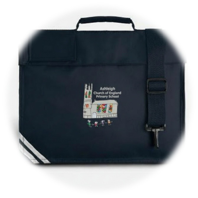 Navy Blue Bookbag with Logo